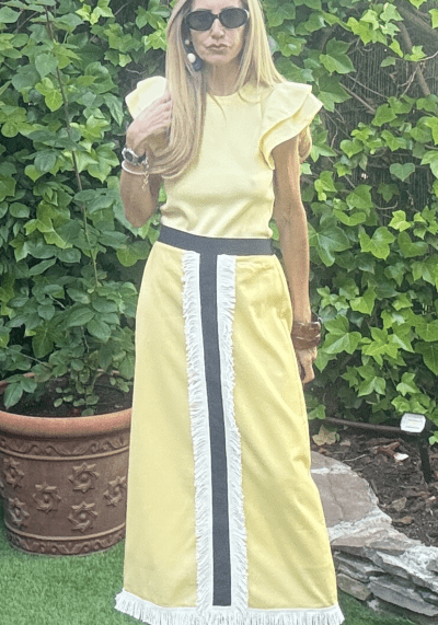 Falda Anais Amarilla