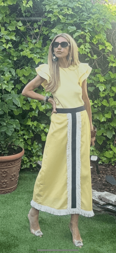 Falda Anais Amarilla