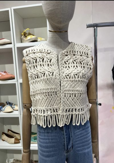 Chaleco Concha Beige