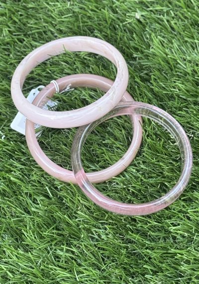 Juego 3 Pulseras Rosa