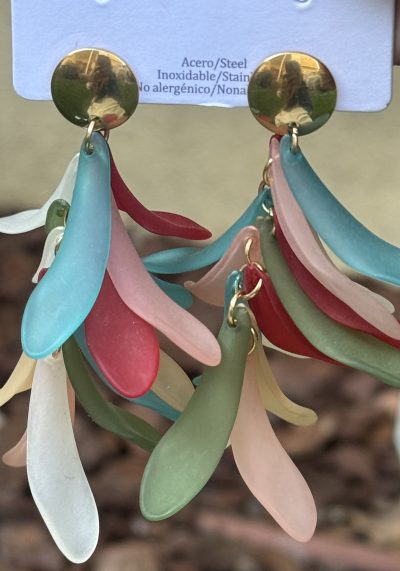 Pendientes Hojas Multicolor