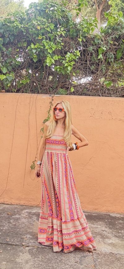 Vestido Ankara Naranja
