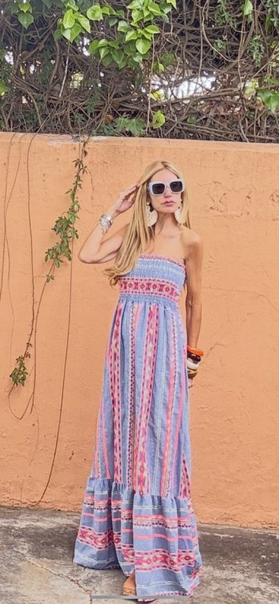 Vestido Ankara Azul
