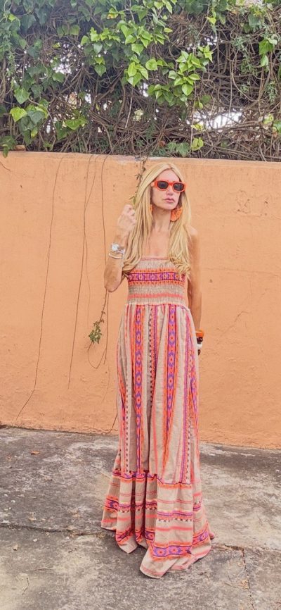 Vestido Ankara Naranja