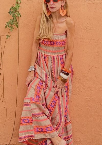 Vestido Ankara Naranja