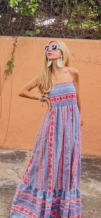 Vestido Ankara Azul