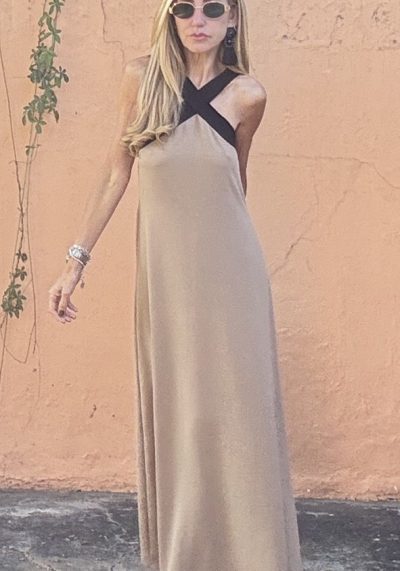 Vestido Mikaela Camel