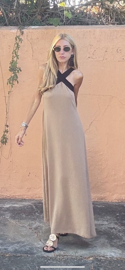 Vestido Mikaela Camel