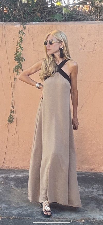 Vestido Mikaela Camel