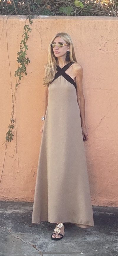 Vestido Mikaela Camel