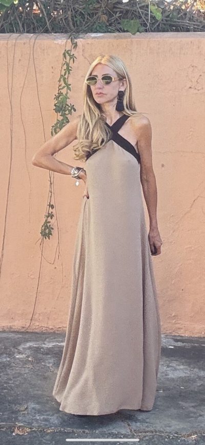 Vestido Mikaela Camel
