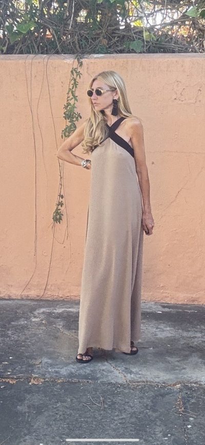 Vestido Mikaela Camel